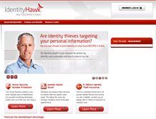 Tablet Screenshot of identityhawk.com